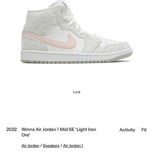 Womens Air Jordan 1 Mid SE ‘Light Iron Ore’